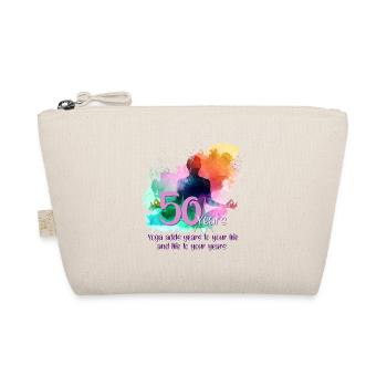 50e anniversaire d’une femme qui aime le yoga - Trousse biologique - nature - Devant