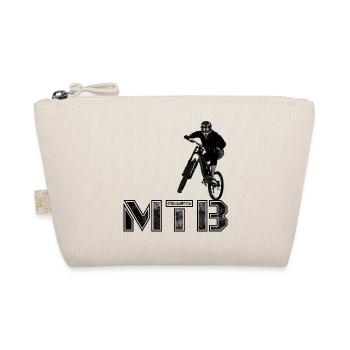 MTB mountain biking gift - Organic Pouch - nature - Front