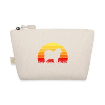 Samoyed sun sunrise silhouette - Organic Pouch - nature - Front