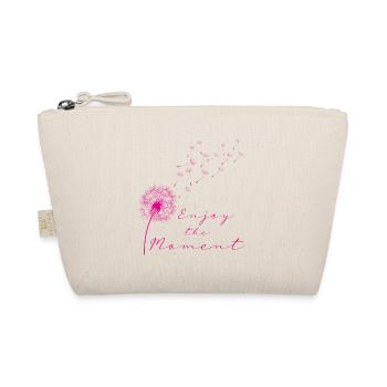 Enjoy the moment pink pink dandelion dandelion - Organic Pouch - nature - Front