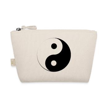 Ying und Yang style mit gebrochenem Kreis - Bio-Täschchen - Natur - Vorne