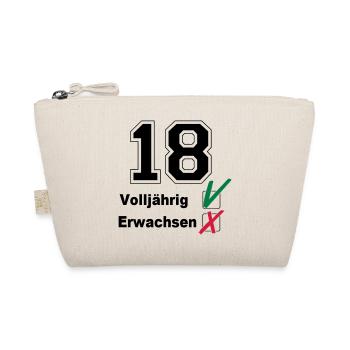 18. Geburtstag ,Volljährig , erwachsen(25) - Bio-Täschchen - Natur - Vorne