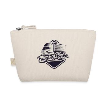 Trucker Trucker Babe Truck Truck Driver - Organic Pouch - nature - Front