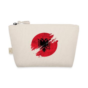Drapeau / cadeau de cercle vintage de l'Albanie Tirana - Trousse biologique - nature - Devant