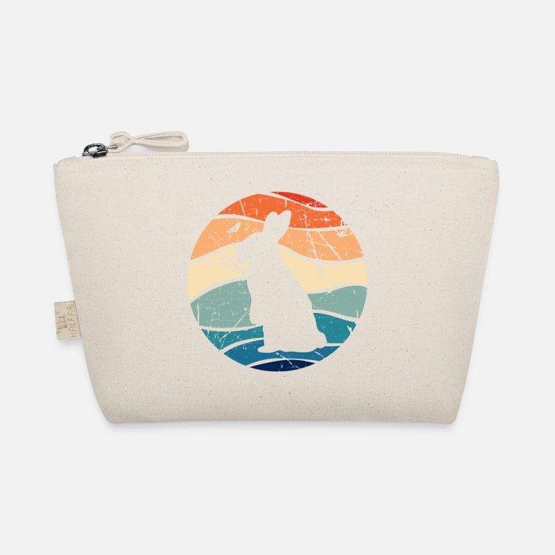 Rabbit Easter Retro Gift Organic Pouch