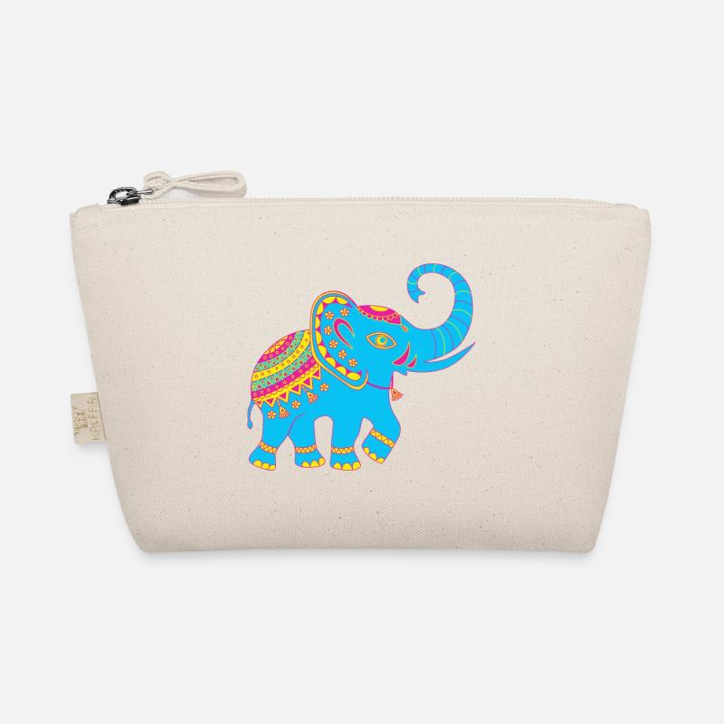 Indian Elefant - Bio-Täschchen - Natur