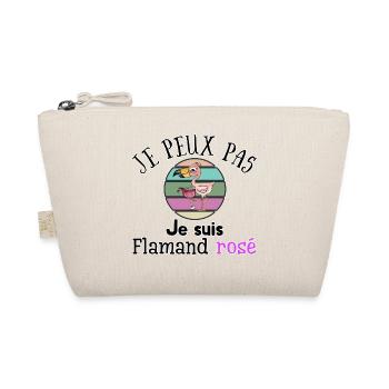 Je peux pas▪Je peux pas je suis Flamand rosé - Trousse biologique - nature - Devant