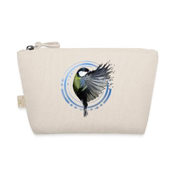 Blue tit | Geometric | Low poly - Organic Pouch - nature - Front