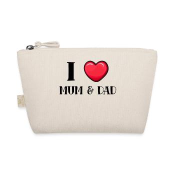 J'aime maman papa papa maman parents famille - Trousse biologique - nature - Devant