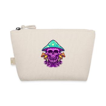 Zombie Scary Colorful Skull Mushrooms - Organic Pouch - nature - Front