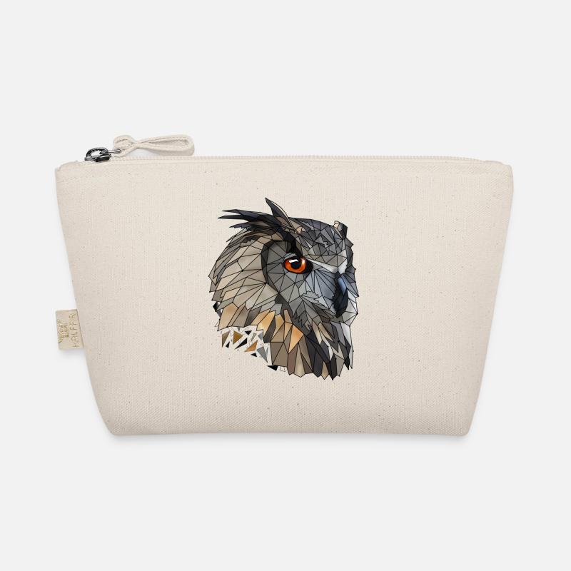 Cool low poly owl | Geometric | Triangles Organic Pouch