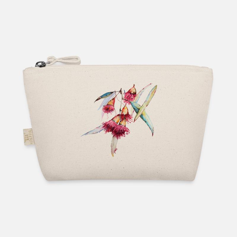 Eucalyptus - hand-drawn watercolor - Organic Pouch - nature