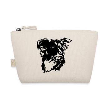 Border Collie Kopf - Trousse biologique - nature - Devant