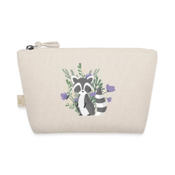 Ours mignon de ract avec des usines et des fleurs pourpres - Trousse biologique - nature - Devant