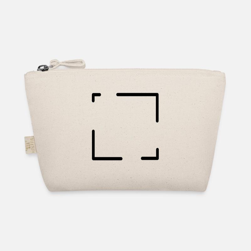 Square Black Frame Decoration Organic Pouch