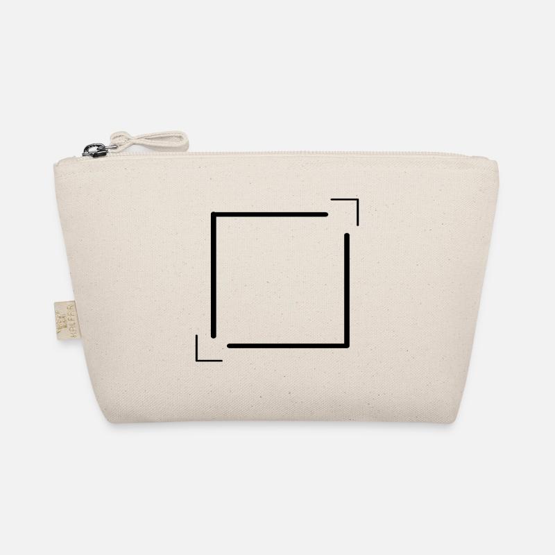 Linien Rahmen mit Ecken Deko Geschenk Bio-Täschchen