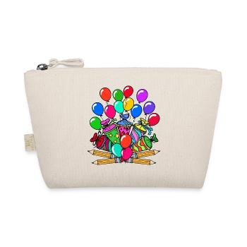 School Start Balloon Pencil School Bag Start - Organic Pouch - nature - Front