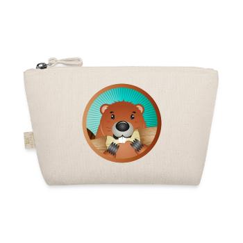 mignon rongeur patch - castor grignote le bois - Trousse biologique - nature - Devant