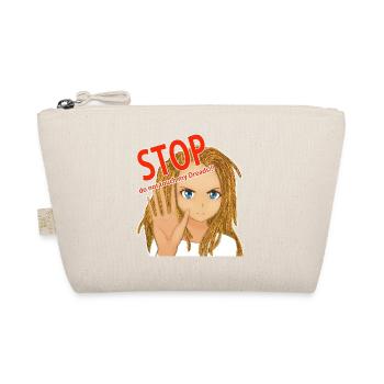 STOP do not touch my dreads! blonde Dreads - Bio-Täschchen - Natur - Vorne