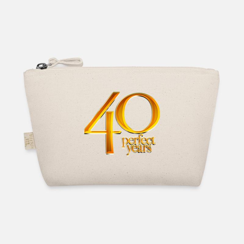 40th Birthday - Organic Pouch - nature