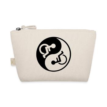 Rollstuhl Yin und Yang Rollstuhl Design * - Bio-Täschchen - Natur - Vorne