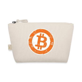 Bitcoin Logo Crypto Trader Geschenk Männer Frauen & Kinder - Bio-Täschchen - Natur - Vorne