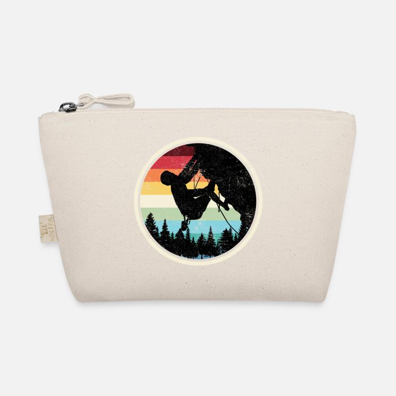 Rainbow Forest Climber Silhouette Bio-Täschchen