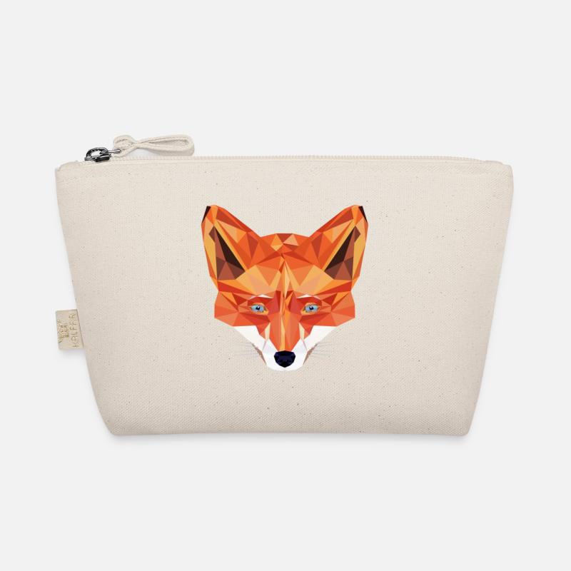 Fox Animal Abstract Organic Pouch