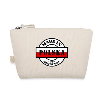 MADE IN POLSKA Poland Poland Flag Gift - Organic Pouch - nature - Front