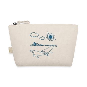 Whale, Humpback whale, Minimal art, Mammal - Organic Pouch - nature - Front