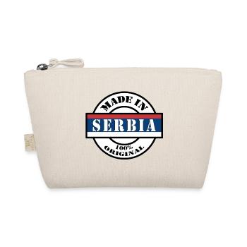 MADE IN SERBIA Republic of Serbia Srbija Gift - Organic Pouch - nature - Front