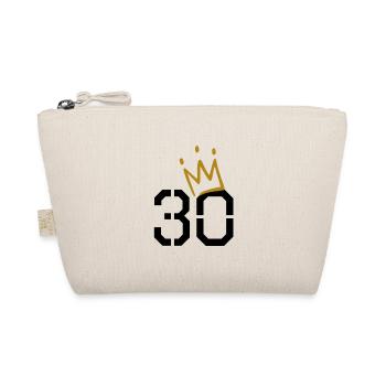 30 years old - 30 crown - 30 birthday - Organic Pouch - nature - Front