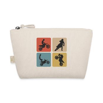 Motorcross Vintage Design / Idée cadeau - Trousse biologique - nature - Devant