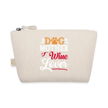 Dog Mom Wine Lover Wisdom - Organic Pouch - nature - Front