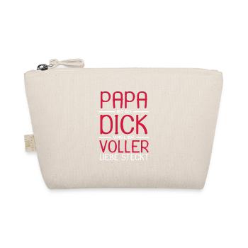Liebevoller Papa lustiger Spruch - Bio-Täschchen - Natur - Vorne