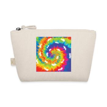 Krawatte Farbstoff Muster - Regenbogen bunte Kunst-Liebhaber-Geschenk - Bio-Täschchen - Natur - Vorne