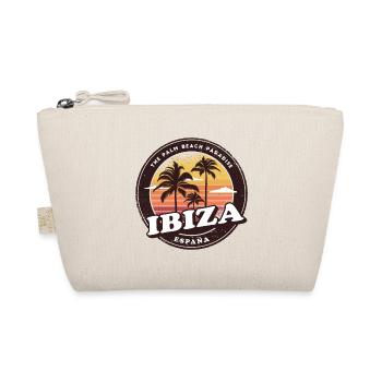 Ibiza Spanien Vintage Beach Design - Bio-Täschchen - Natur - Vorne