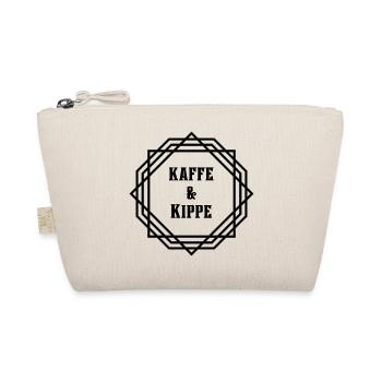 Kaffee Kippe - Bauarbeiter Frühstück Cooler Spruch - Bio-Täschchen - Natur - Vorne