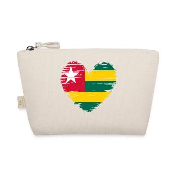 Togo Herz Flagge Fahne Wappen - Bio-Täschchen - Natur - Vorne