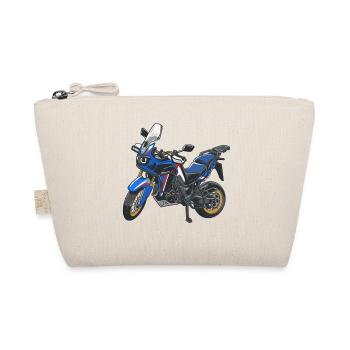 Africa Twin Enduro - solo blue - Organic Pouch - nature - Front