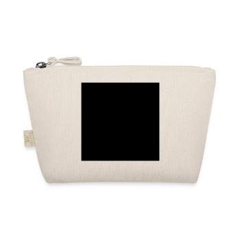 Square black - Organic Pouch - nature - Front