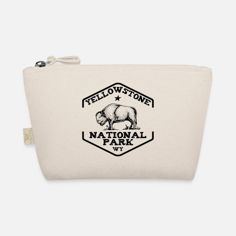 Yellowstone NP black bison Organic Pouch