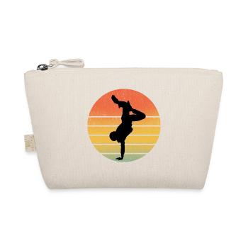 Breakdance Breakdancing Breakdancer Vintage Retro - Bio-Täschchen - Natur - Vorne