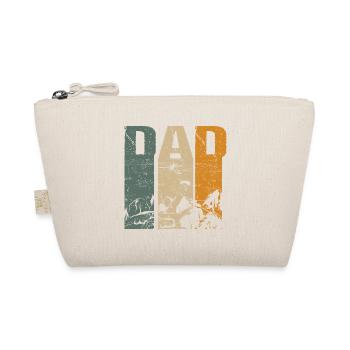Skydiving Dad Dad Retro - Organic Pouch - nature - Front