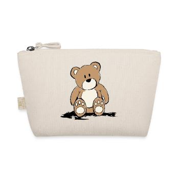 Teddy sitzend - Bio-Täschchen - Natur - Vorne