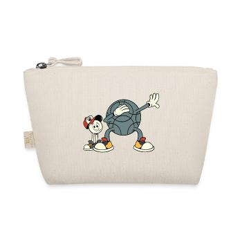 Dabbing Boulekugel Petanque Outfit für Bouler - Bio-Täschchen - Natur - Vorne