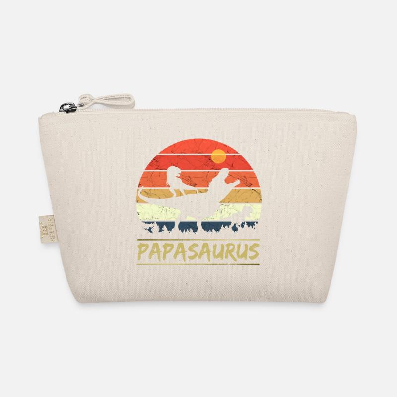 Papasaurus - Retro Bio-Täschchen