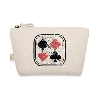 Pik Karo Heart Cross used look for poker players - Organic Pouch - nature - Front