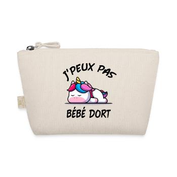J'PEUX PAS BÉBÉ DORT GROSSESSE LICORNE - Trousse biologique - nature - Devant