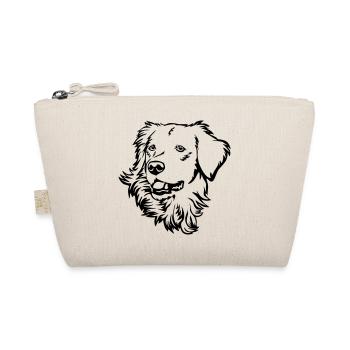 Golden Retriever Head - Organic Pouch - nature - Front